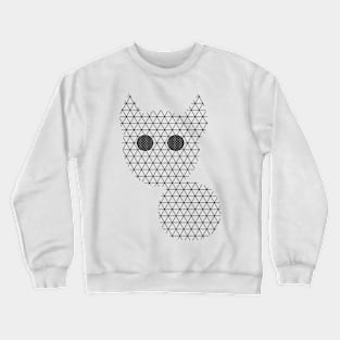 Minimalistic Geometric Cat Crewneck Sweatshirt